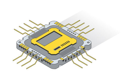 CPU hardware illustration